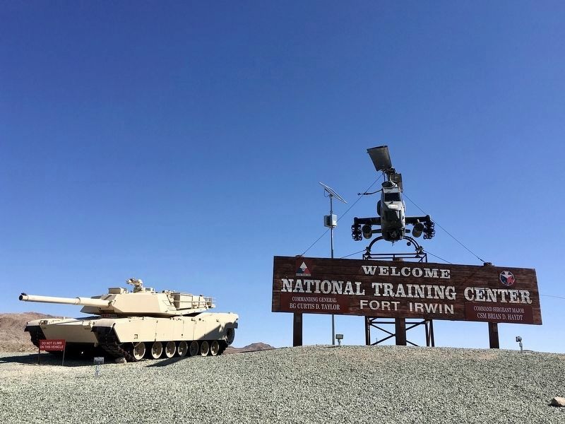 Fort Irwin sign image. Click for full size.