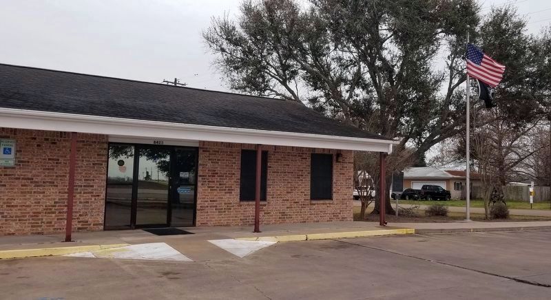 The view of the Nada Post Office and Marker from the parking lot image. Click for full size.
