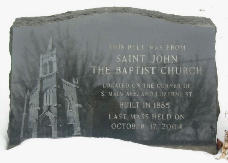 Saint John the Baptist Church Bell Marker image. Click for full size.