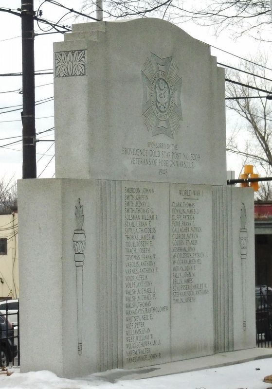 World Wars Memorial (back) image. Click for full size.