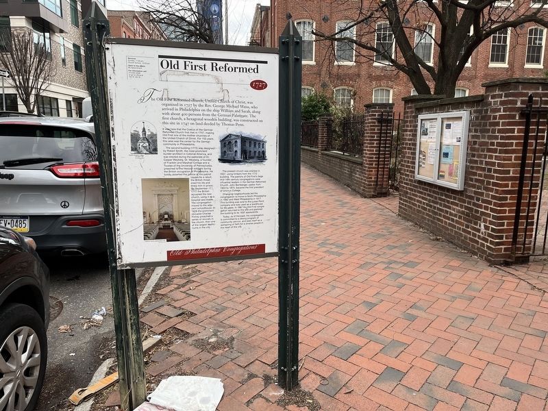 Old First Reformed Marker. Click for full size. Old First Reformed Marker image. Click for full size.