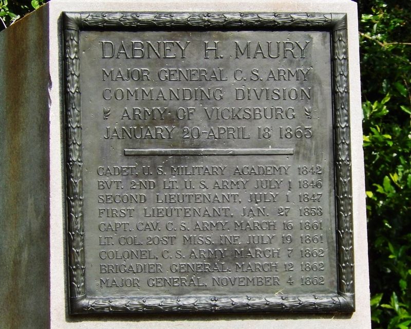 Dabney H. Maury Marker image. Click for full size.
