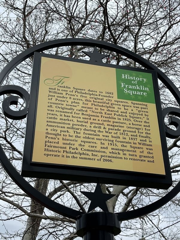 History of Franklin Square Marker image. Click for full size.