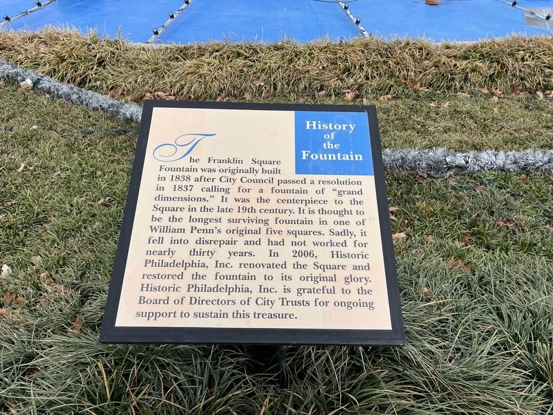 History of the Fountain Marker image. Click for full size.