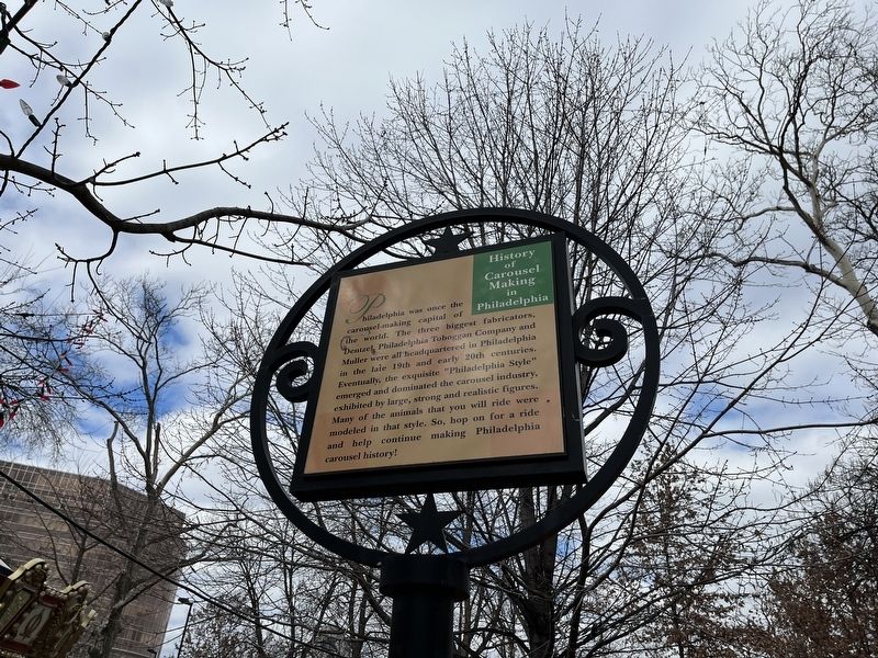 History of Carousel Making in Philadelphia Marker image. Click for full size.