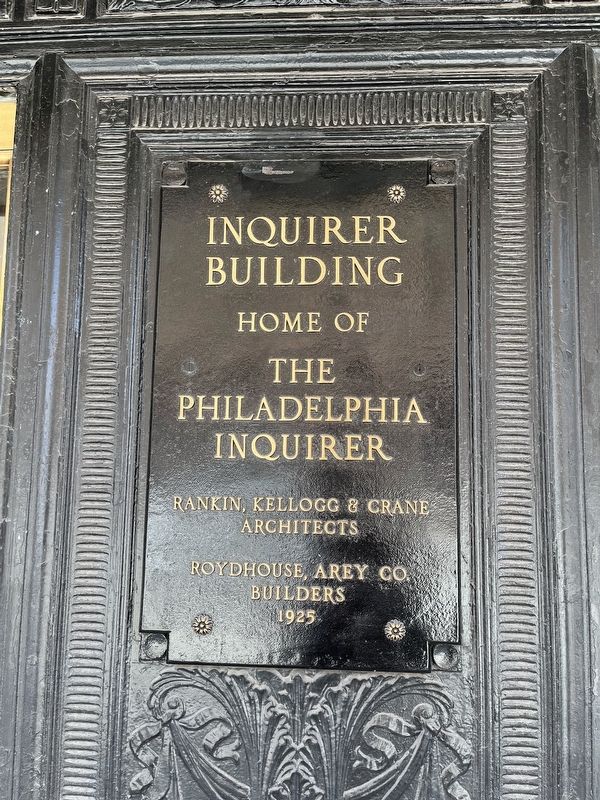 Inquirer Building Marker image. Click for full size.