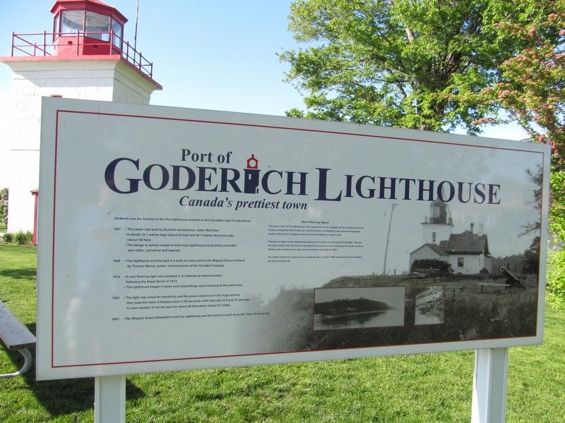 Port of Goderich Lighthouse Marker image. Click for full size.