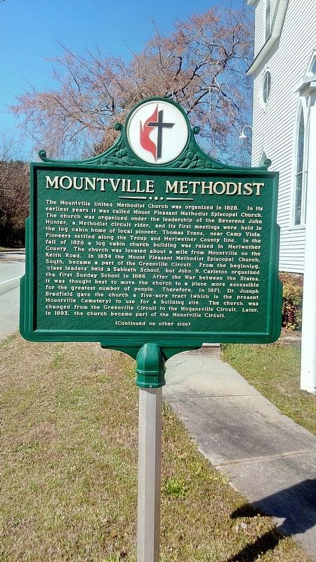 Mountville Methodist Marker image. Click for full size.