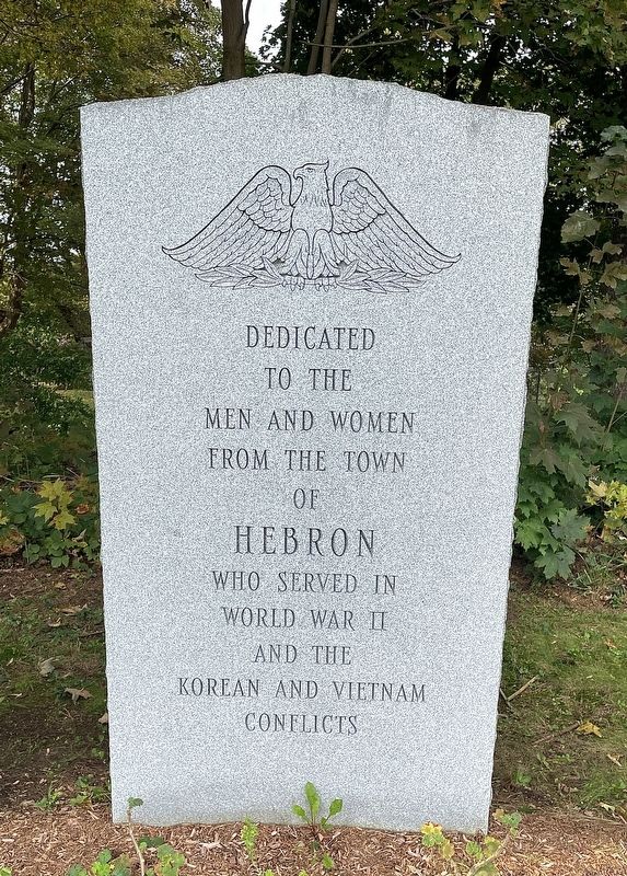 World War II Korean and Vietnam Conflicts Monument (Center Panel) image. Click for full size.