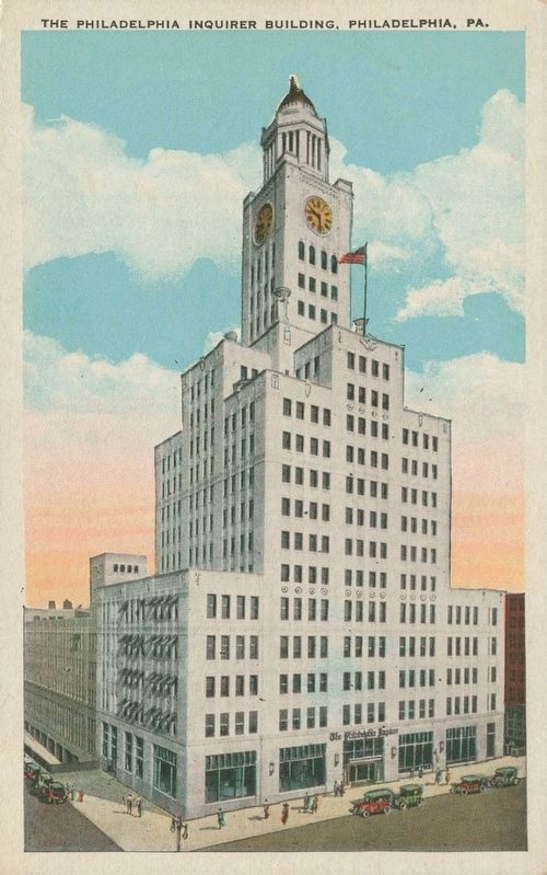 The Philadelphia Inquirer Building, Philadelpha, Pa. image. Click for full size.