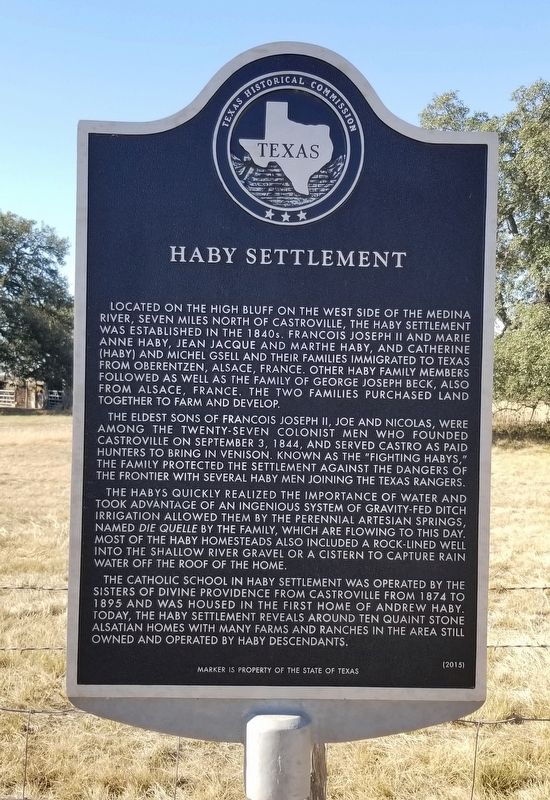 Haby Settlement Marker image. Click for full size.