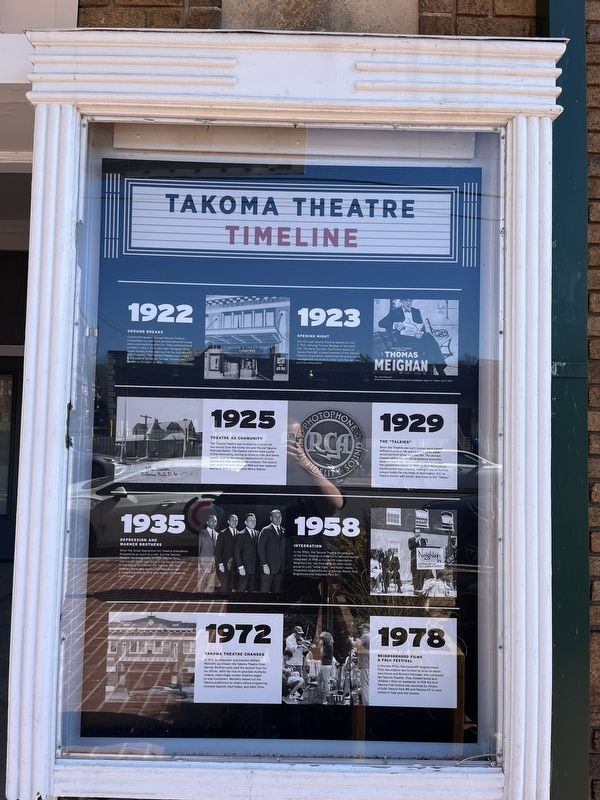 Takoma Theatre Timeline Marker image. Click for full size.