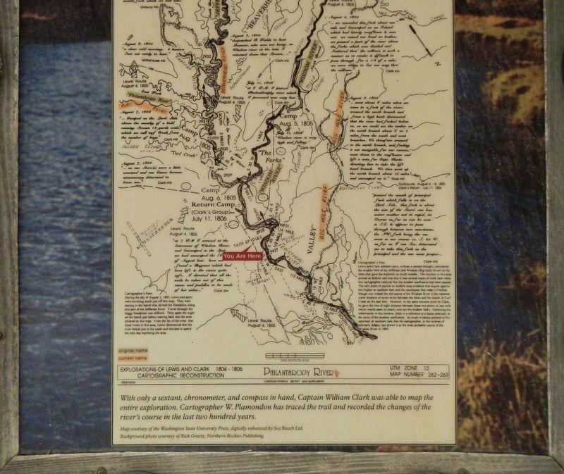 Jefferson River - Beaverhead River Marker, bottom image. Click for full size.