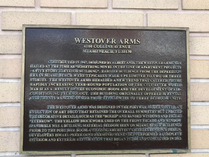 Westover Arms Marker image. Click for full size.