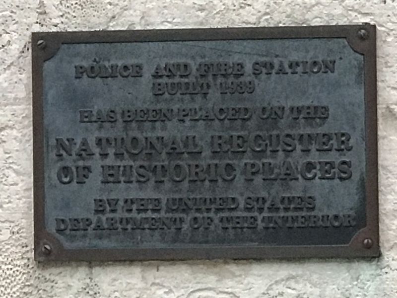 Police and Fire Station Marker. Click for full size. Police and Fire Station Marker image. Click for full size.