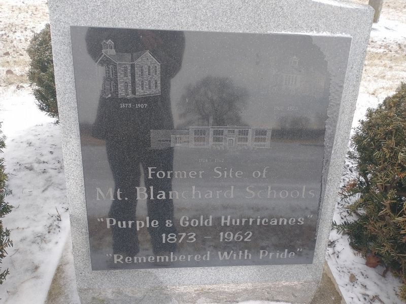 Former Site of Mt. Blanchard Schools Marker image. Click for full size.