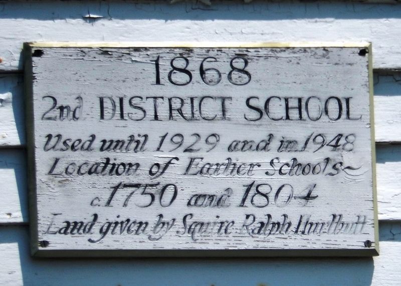 2nd District School Marker image. Click for full size.