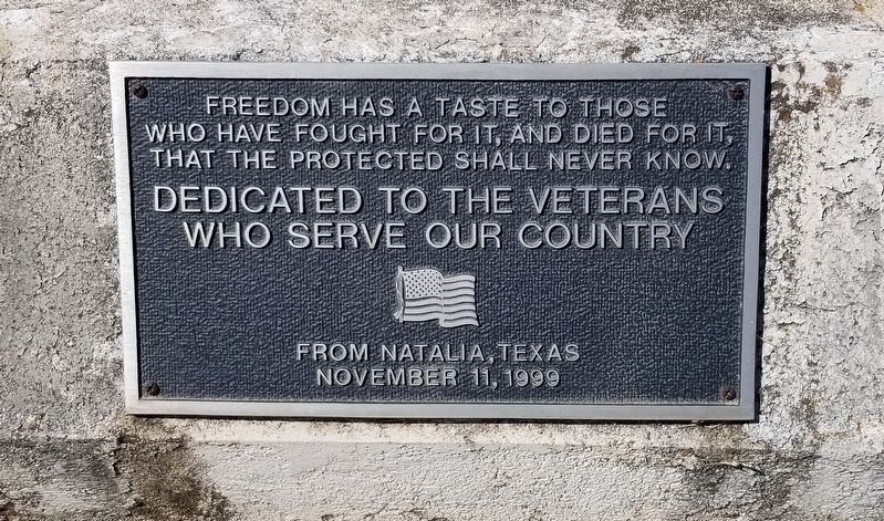 Natalia Veterans Memorial image. Click for full size.