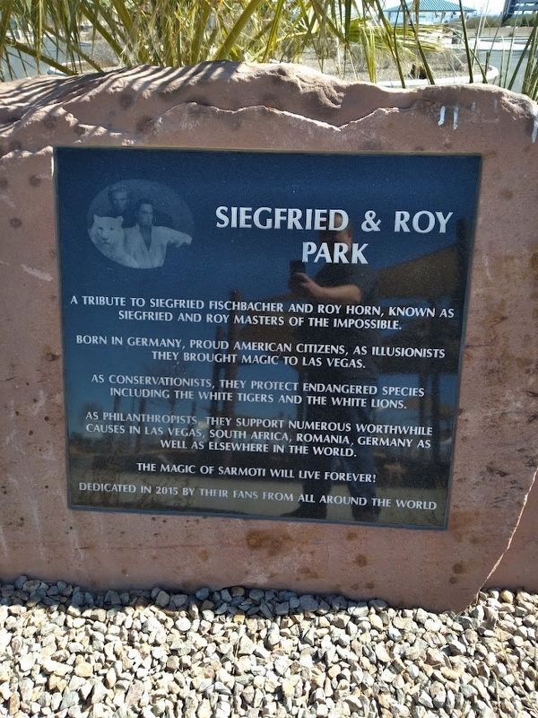 Siegfried & Roy Park Marker image. Click for full size.