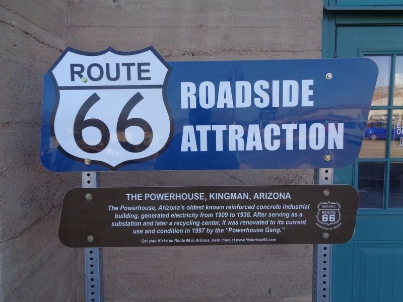 The Powerhouse, Kingman, Arizona Marker image. Click for full size.