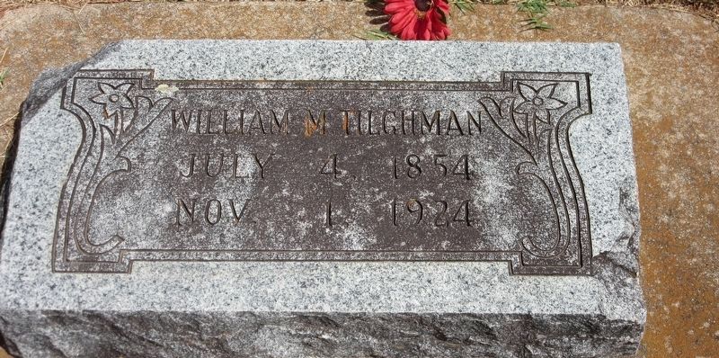 William Matthew Tilghman Headstone image. Click for full size.