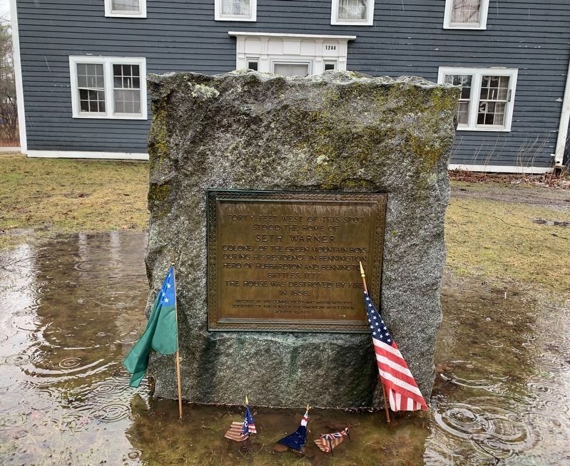 Seth Warner House Marker. Click for full size. Seth Warner House Marker image. Click for full size.
