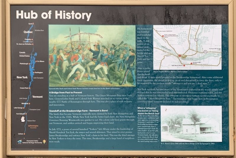 Hub of History Marker image. Click for full size.