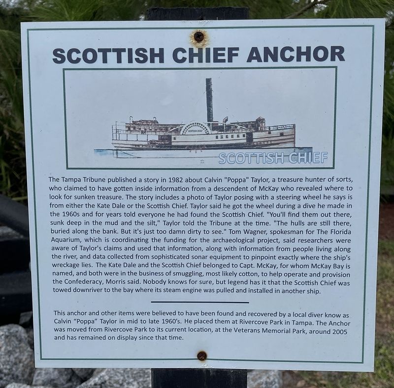 Scottish Chief Anchor Marker image. Click for full size.