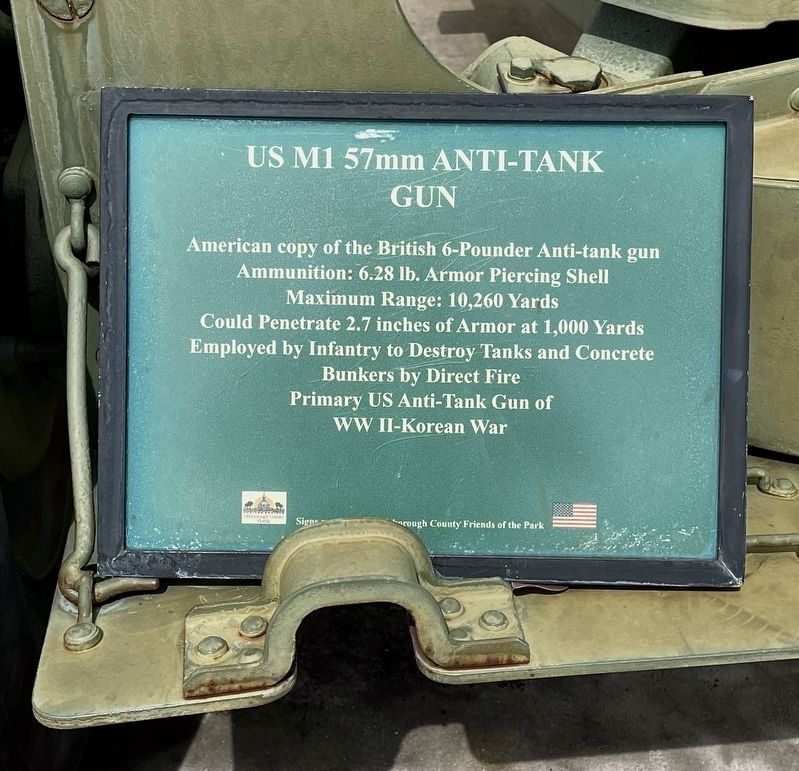 US M1 57mm Anti-Tank Gun Marker image. Click for full size.