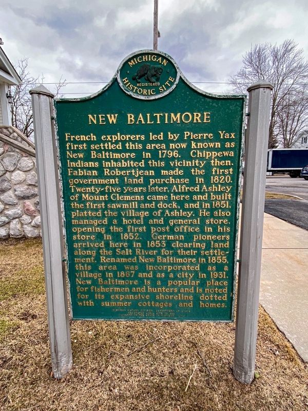 New Baltimore / St. John's Lutheran Church Marker image. Click for full size.
