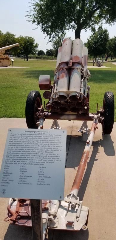 German 15cm Rocket Launcher 41 and Marker image. Click for full size.