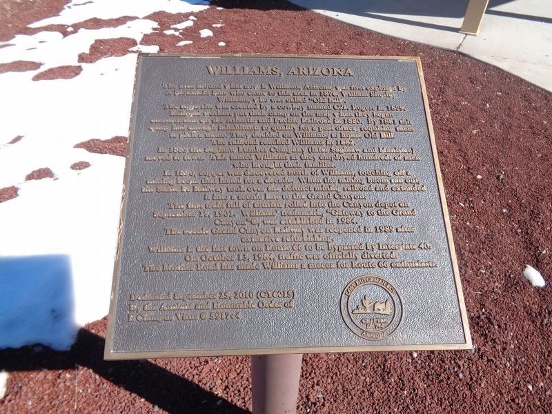 Williams, Arizona Marker image. Click for full size.
