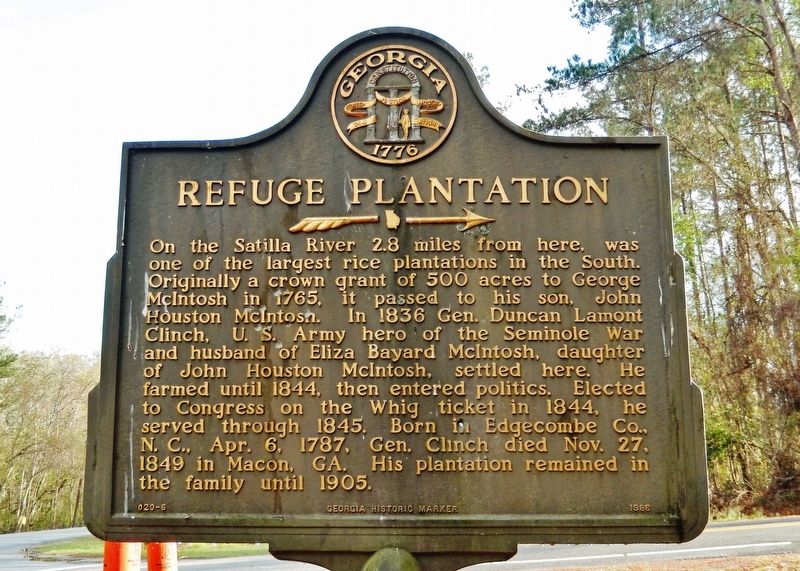 Refuge Plantation Marker image. Click for full size.