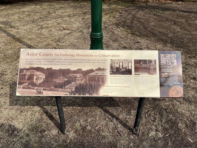 Astor Court: An Enduring Monument to Conservation Marker. Click for full size. Astor Court: An Enduring Monument to Conservation Marker image. Click for full size.