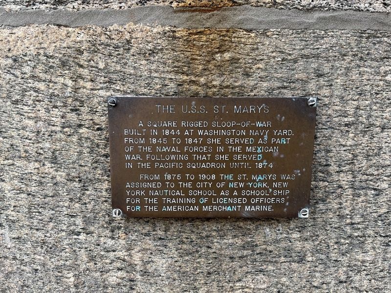 The U.S.S. St. Marys Marker image. Click for full size.