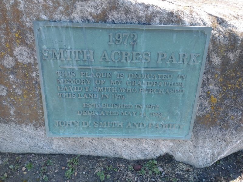 Smith Acres Park Marker image. Click for full size.