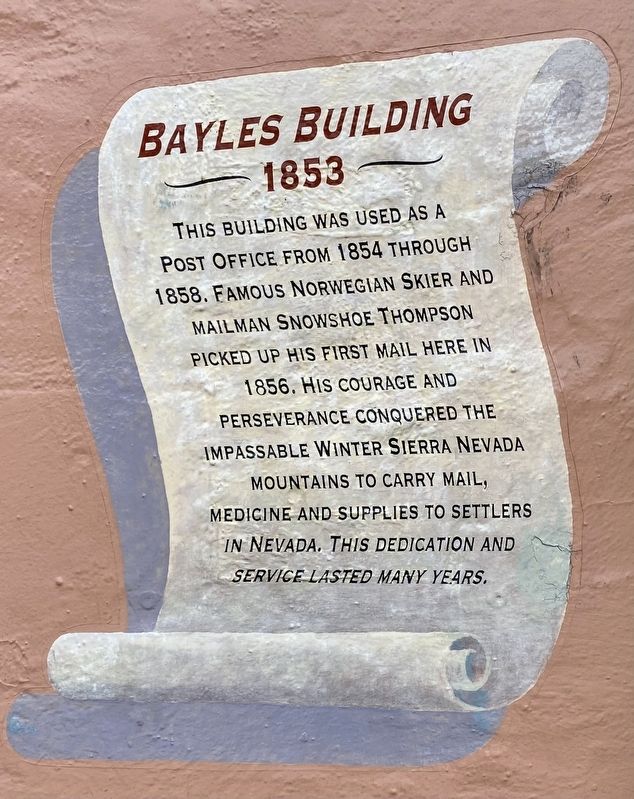 Bayles Building (1853) Marker image. Click for full size.