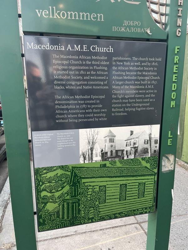 Macedonia A.M.E. Church Marker image. Click for full size.