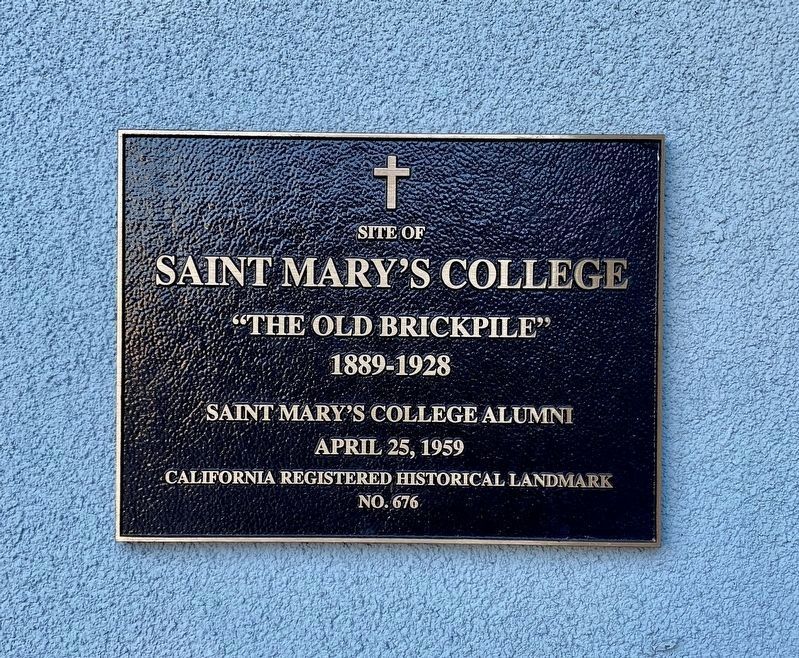 Site of Saint Mary's College Marker image. Click for full size.