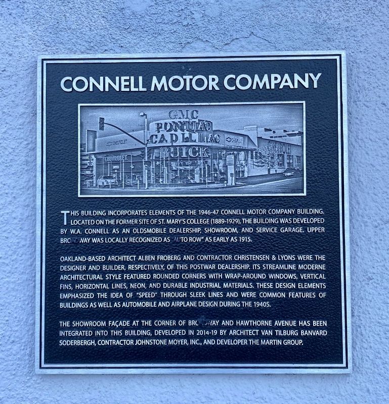 Connell Motor Company Marker image. Click for full size.