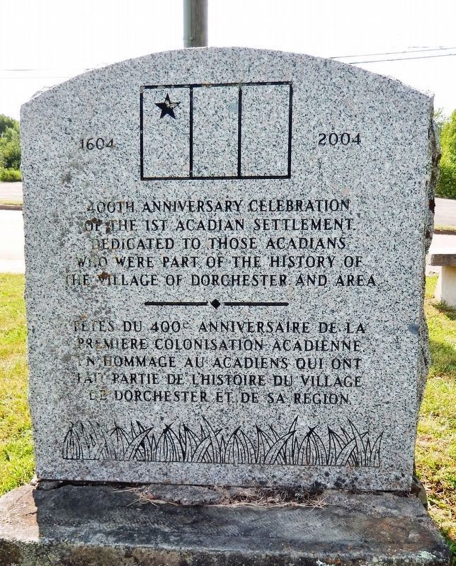 400th Anniversary Marker (<i>east side</i>) image. Click for full size.