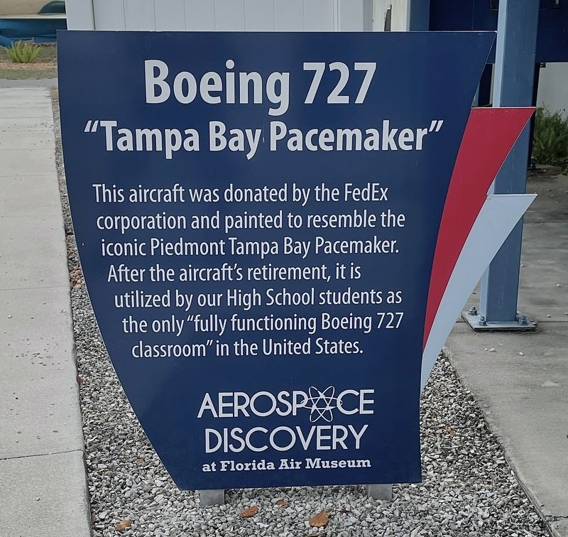 Boeing 727 “Tampa Bay Pacemaker” Marker image. Click for full size.