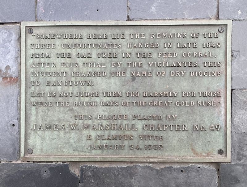 Three Unfortunates Hanged Marker image. Click for full size.
