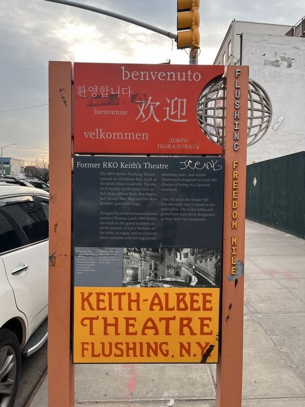 Former RKO Keith's Theatre Marker image. Click for full size.