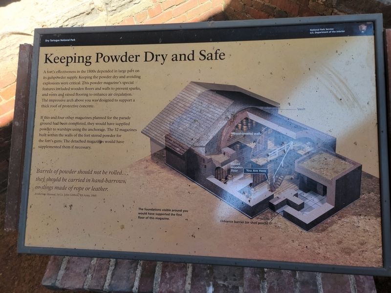 Keeping Powder Dry and Safe Marker image. Click for full size.