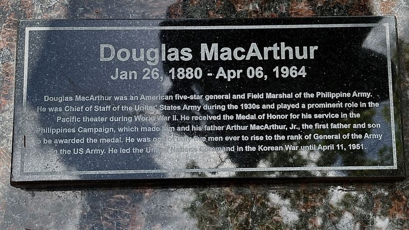 Douglas MacArthur Marker image. Click for full size.