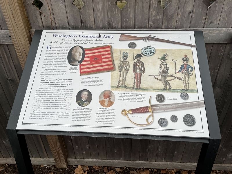 Washington's Continental Army Marker image. Click for full size.
