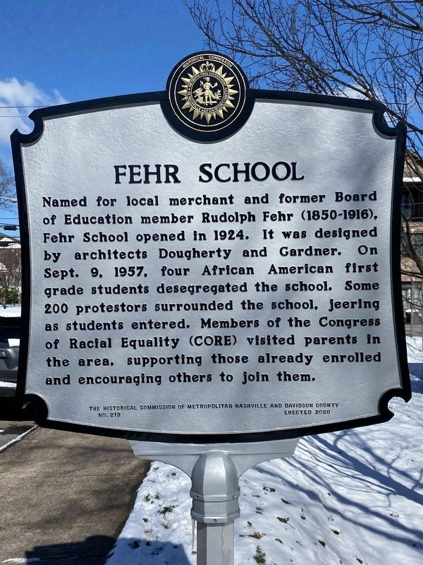Fehr School Marker image. Click for full size.