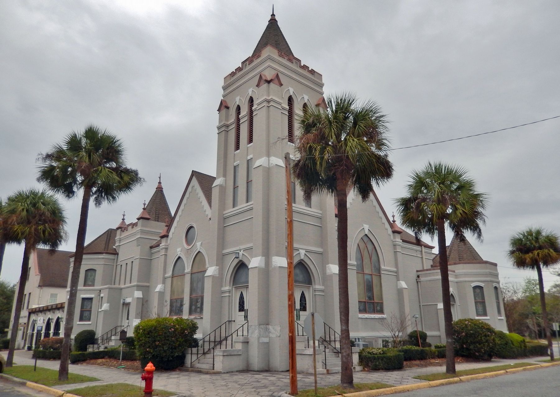Brunswick First United Methodist Church (<i>southwest elevation</i>) image. Click for full size.