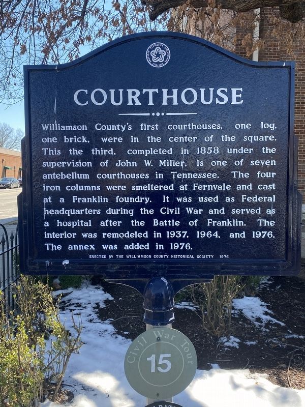 Courthouse Marker. Click for full size. Courthouse Marker image. Click for full size.